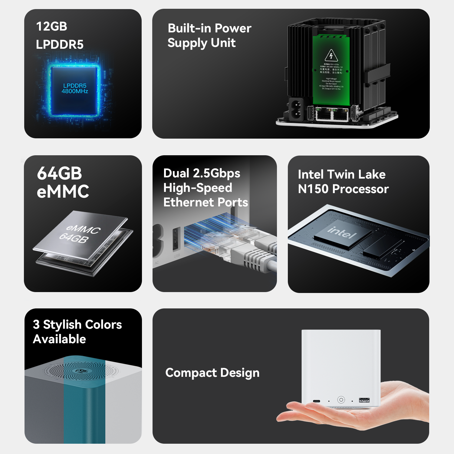 Beelink ME mini 6-Slot Home Storage NAS Mini-PC