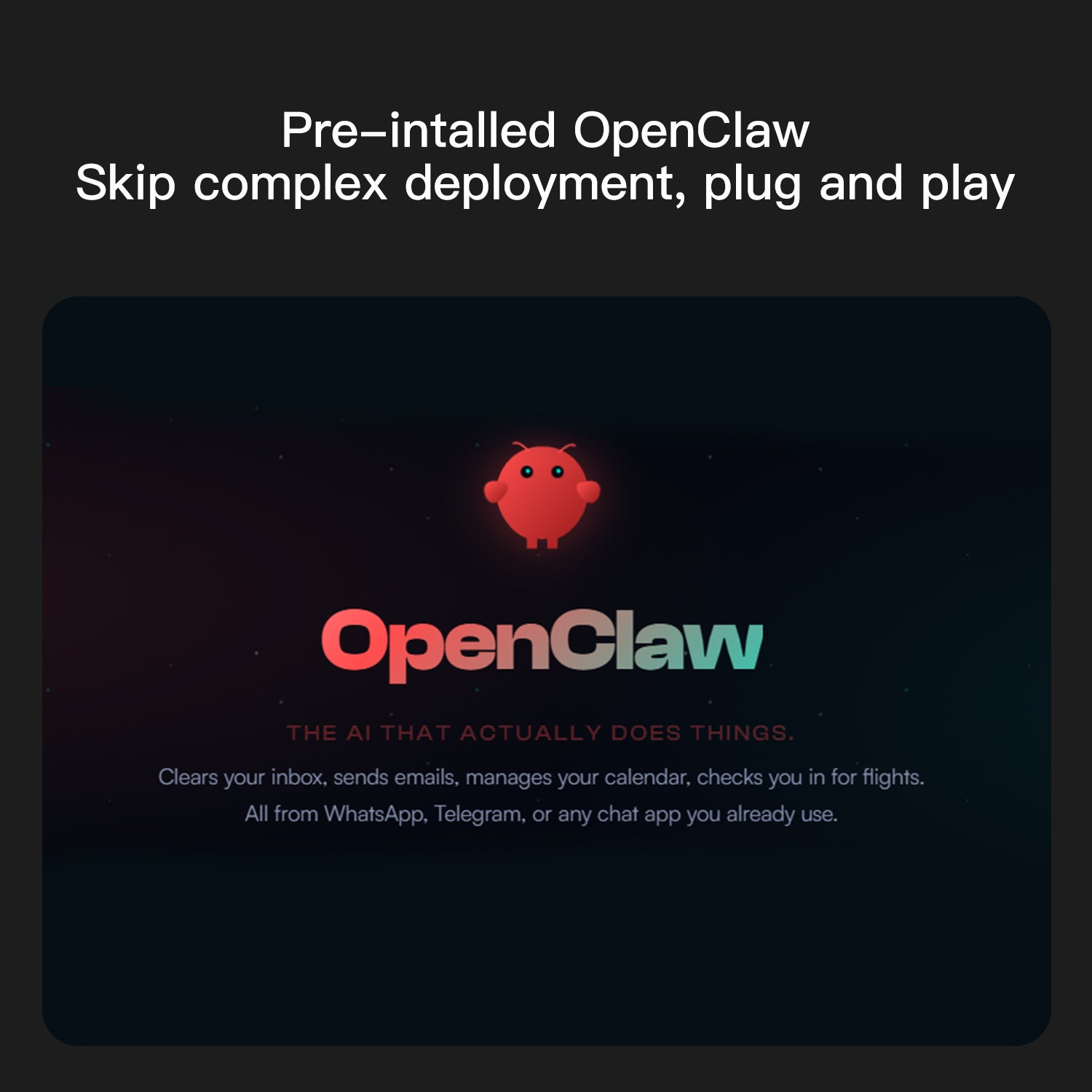 Vorinstalliertes OpenClaw SSD Upgrade Kit