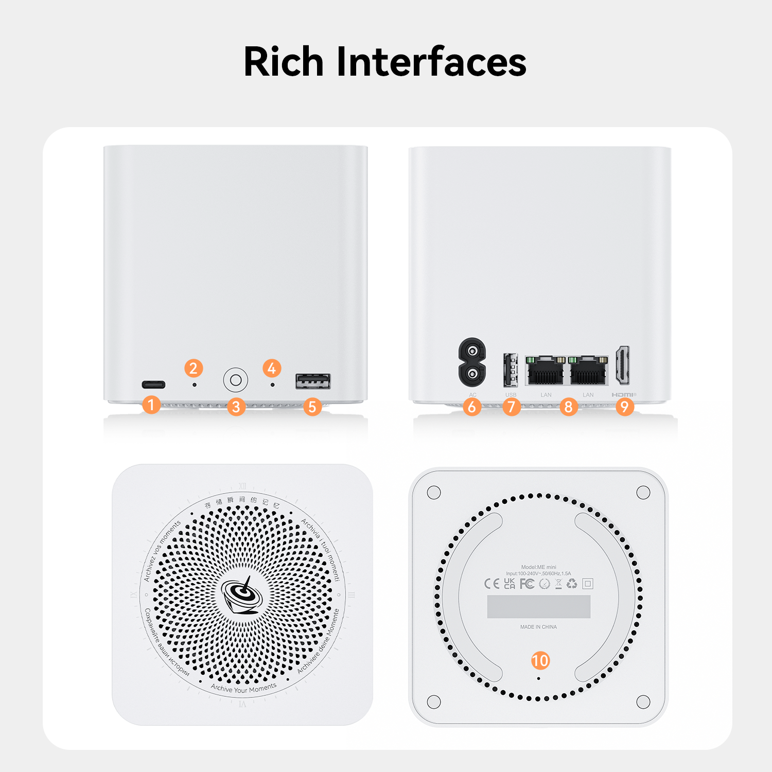 Beelink ME mini 6-Slot Home Storage NAS Mini-PC