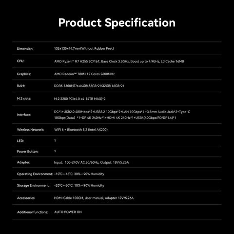 Beelink SER9 MAX AMD Ryzen™ 7 H 255 (OpenClaw Pre-Installed)