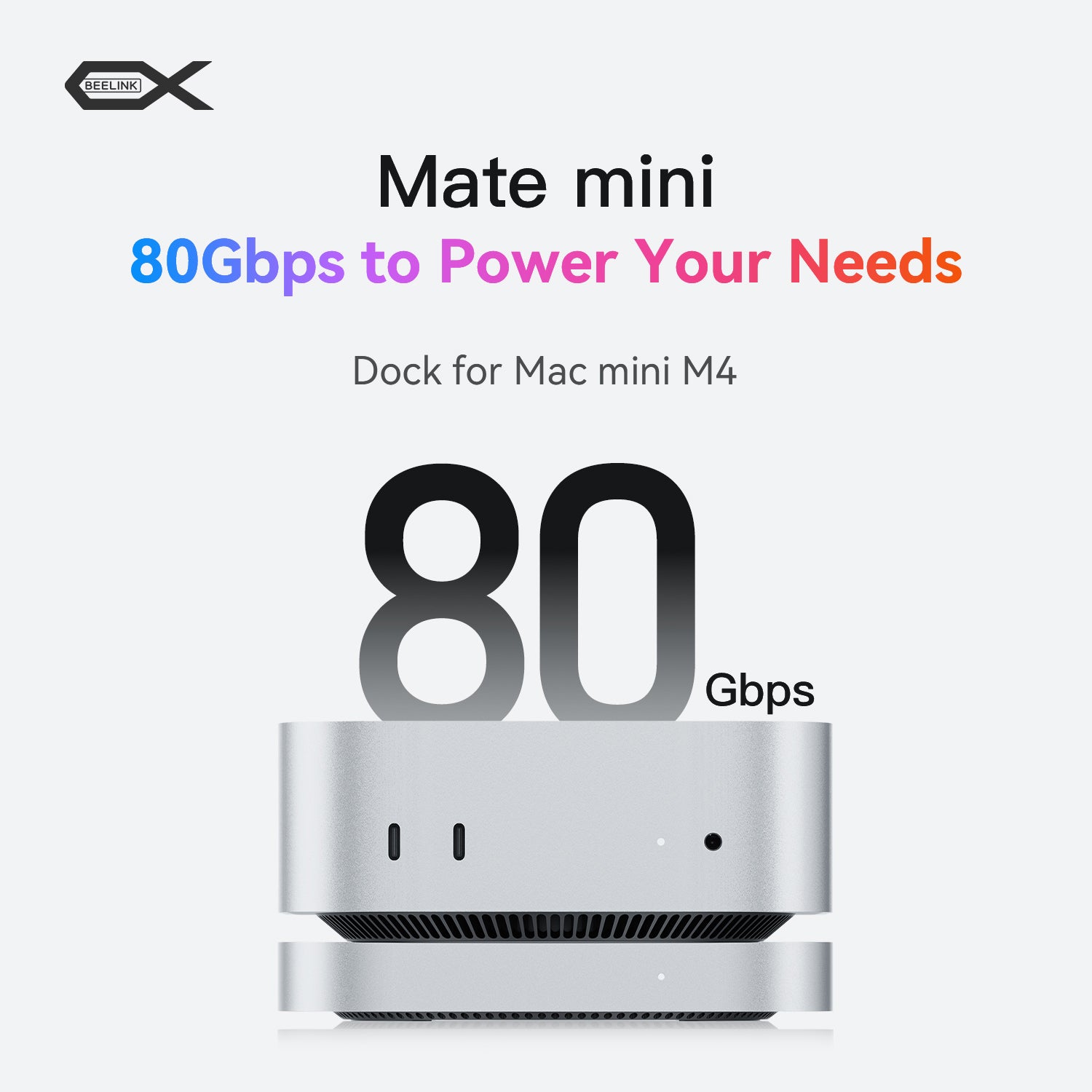 Beelink EX Mate mini 80 Gbit/s Dock für Mac mini M4