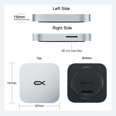 Beelink EX Mate mini 80 Gbit/s Dock für Mac mini M4